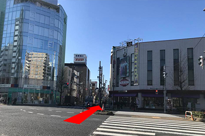 北千住駅西口からの道順案内 3